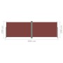 Toldo lateral retráctil marrón 200x600 cm de vidaXL, Sombrillas - Ref: Foro24-318009, Precio: 111,78 €, Descuento: %