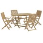 Juego de comedor de jardín 5 piezas madera maciza de acacia by , Garden sets - Ref: Foro24-3214234, Price: 301,58 €, Discount: %
