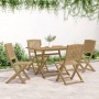 Juego de comedor de jardín 5 piezas madera maciza de acacia by , Garden sets - Ref: Foro24-3214236, Price: 304,68 €, Discount: %