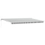 Toldo retráctil aluminio y tela gris antracita y blanco 5x3 m by , Awnings - Ref: Foro24-3216137, Price: 650,98 €, Discount: %