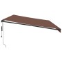 Toldo retráctil automático marrón 600x300 cm de , Toldos - Ref: Foro24-3310223, Precio: 484,11 €, Descuento: %