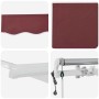 Toldo retráctil automático burdeos 300x250 cm | Foro24.es | Tu tienda online para hogar, jardín y más Foro24.es