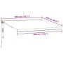 Toldo retráctil automático burdeos 300x250 cm von , Markisen - Ref: Foro24-3215328, Preis: 509,49 €, Rabatt: %