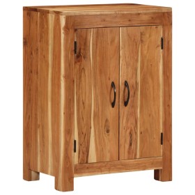Aparador de madera maciza de acacia 55x35x75 cm