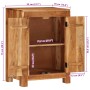 Aparador de madera maciza de acacia 55x35x75 cm | Foro24.es | Tu tienda online para hogar, jardín y más Foro24.es