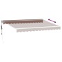 Toldo retráctil automático marrón 350x250 cm by , Awnings - Ref: Foro24-3215709, Price: 307,53 €, Discount: %