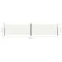 Toldo lateral retráctil crema 220x1000 cm de vidaXL, Sombrillas - Ref: Foro24-318049, Precio: 156,47 €, Descuento: %
