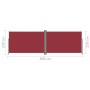 Einziehbare Seitenmarkise rot 220x600 cm von vidaXL, Sonnenschirme - Ref: Foro24-318017, Preis: 115,26 €, Rabatt: %
