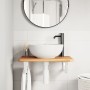 Estante de lavabo de pared de acero y madera maciza de roble von , Badezimmerwaschtische - Ref: Foro24-3302342, Preis: 72,13 ...