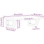Estante de lavabo de pared de acero y madera maciza de roble von , Badezimmerwaschtische - Ref: Foro24-3302342, Preis: 72,13 ...