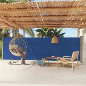 Einziehbare seitliche Gartenmarkise blau 160x600 cm von vidaXL, Sonnenschirme - Ref: Foro24-317960, Preis: 87,00 €, Rabatt: %