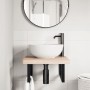 Estante de lavabo de pared de acero y madera maciza de roble by , bathroom vanities - Ref: Foro24-3302389, Price: 97,85 €, Di...