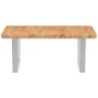 Estante de lavabo de pared de acero y madera maciza de roble by , bathroom vanities - Ref: Foro24-3302394, Price: 75,72 €, Di...
