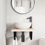 Estante de lavabo de pared de acero y madera maciza de haya by , bathroom vanities - Ref: Foro24-3302419, Price: 70,33 €, Dis...