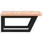 Estante de lavabo de pared de acero y madera maciza de haya by , bathroom vanities - Ref: Foro24-3302419, Price: 70,33 €, Dis...