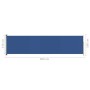 Retractable side garden awning blue 160x600 cm by vidaXL, Umbrellas - Ref: Foro24-317960, Price: 88,17 €, Discount: %