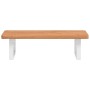 Estante de lavabo de pared de acero y madera maciza de haya von , Badezimmerwaschtische - Ref: Foro24-3302368, Preis: 73,52 €...