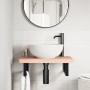 Estante de lavabo de pared de acero y madera maciza de haya by , bathroom vanities - Ref: Foro24-3302361, Price: 83,97 €, Dis...