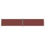 Toldo lateral retráctil marrón 180x1000 cm de vidaXL, Sombrillas - Ref: Foro24-318039, Precio: 112,43 €, Descuento: %