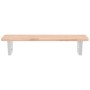 Estante de lavabo de pared de acero y madera maciza de haya von , Badezimmerwaschtische - Ref: Foro24-3302354, Preis: 78,03 €...