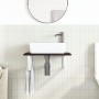 Estante de lavabo de pared de acero y madera maciza de roble by , bathroom vanities - Ref: Foro24-3302618, Price: 79,23 €, Di...