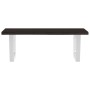 Estante de lavabo de pared de acero y madera maciza de roble by , bathroom vanities - Ref: Foro24-3302618, Price: 79,23 €, Di...