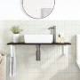 Estante de lavabo de pared de acero y madera maciza de roble von , Badezimmerwaschtische - Ref: Foro24-3302626, Preis: 83,73 ...