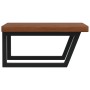 Estante de lavabo de pared de acero y madera maciza de roble by , bathroom vanities - Ref: Foro24-3302499, Price: 130,67 €, D...