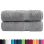 Toallas de baño SOLUND 2 unidades gris 100x150 cm 600 gsm | Foro24.es | Tu tienda online para hogar, jardín y más Foro24.es