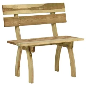 Banco de jardín de madera de pino impregnada 110 cm de vidaXL, Bancos de jardín - Ref: Foro24-318400, Precio: 120,87 €, Descu...