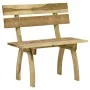 Banco de jardín de madera de pino impregnada 110 cm de vidaXL, Bancos de jardín - Ref: Foro24-318400, Precio: 120,87 €, Descu...