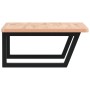Estante de lavabo de pared de acero y madera maciza de haya | Foro24.es | Tu tienda online para hogar, jardín y más Foro24.es