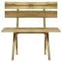 Banco de jardín de madera de pino impregnada 110 cm de vidaXL, Bancos de jardín - Ref: Foro24-318400, Precio: 120,87 €, Descu...