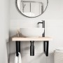 Estante de lavabo de pared de acero y madera maciza de roble | Foro24.es | Tu tienda online para hogar, jardín y más Foro24.es