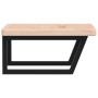 Estante de lavabo de pared de acero y madera maciza de roble | Foro24.es | Tu tienda online para hogar, jardín y más Foro24.es
