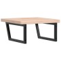 Estante de lavabo de pared de acero y madera maciza de roble | Foro24.es | Tu tienda online para hogar, jardín y más Foro24.es