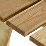 Banco de jardín de madera de pino impregnada 110 cm de vidaXL, Bancos de jardín - Ref: Foro24-318400, Precio: 120,87 €, Descu...