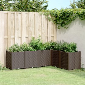 Jardinera PP marrón 160x120x53 cm by , Pots and planters - Ref: Foro24-367865, Price: 175,10 €, Discount: %