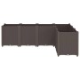 Jardinera PP marrón 160x120x53 cm by , Pots and planters - Ref: Foro24-367865, Price: 175,10 €, Discount: %