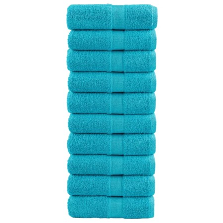 Toallas de invitados SOLUND 10 uds turquesa 30x50 cm 600 gsm | Foro24.es | Tu tienda online para hogar, jardín y más Foro24.es