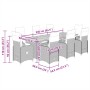 Set de mesa y sillas de jardín 11 pzas y cojines ratán PE gris de , Conjuntos de jardín - Ref: Foro24-3277294, Precio: 1,00 €