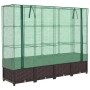 Arriate con cubierta invernadero aspecto ratán 160x40x138 cm von , Töpfe und Pflanzgefäße - Ref: Foro24-4015802, Preis: 123,4...