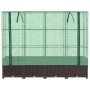 Arriate con cubierta invernadero aspecto ratán 160x40x138 cm von , Töpfe und Pflanzgefäße - Ref: Foro24-4015802, Preis: 123,4...