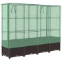 Arriate con cubierta invernadero aspecto ratán 160x40x138 cm von , Töpfe und Pflanzgefäße - Ref: Foro24-4015802, Preis: 123,4...