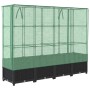 Arriate con cubierta invernadero aspecto ratán 160x40x138 cm von , Töpfe und Pflanzgefäße - Ref: Foro24-4015816, Preis: 123,3...