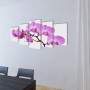 Set decorativo de lienzos para la pared modelo orquídea, 100 x 50 cm by , Posters, prints and visual art - Ref: Foro24-241570...