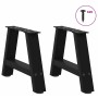 Patas para mesa de centro en forma de A (2 unidades), color negro, 40 x (30-31) cm, acero | Foro24.es | Tu tienda online para hogar, jardín y más Foro24.es