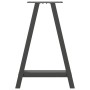 Patas para mesa de comedor en forma de A (2 unidades), antracita, 60 x (72-73) cm, acero von , Tischbeine - Ref: Foro24-40128...