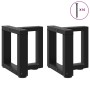 Patas para mesa de centro en forma de T (2 unidades), color negro, 30 x 25 x (30-31) cm, acero | Foro24.es | Tu tienda online para hogar, jardín y más Foro24.es