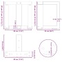 Patas para mesa de centro en forma de T (2 unidades), color negro, 30 x 25 x (30-31) cm, acero | Foro24.es | Tu tienda online para hogar, jardín y más Foro24.es